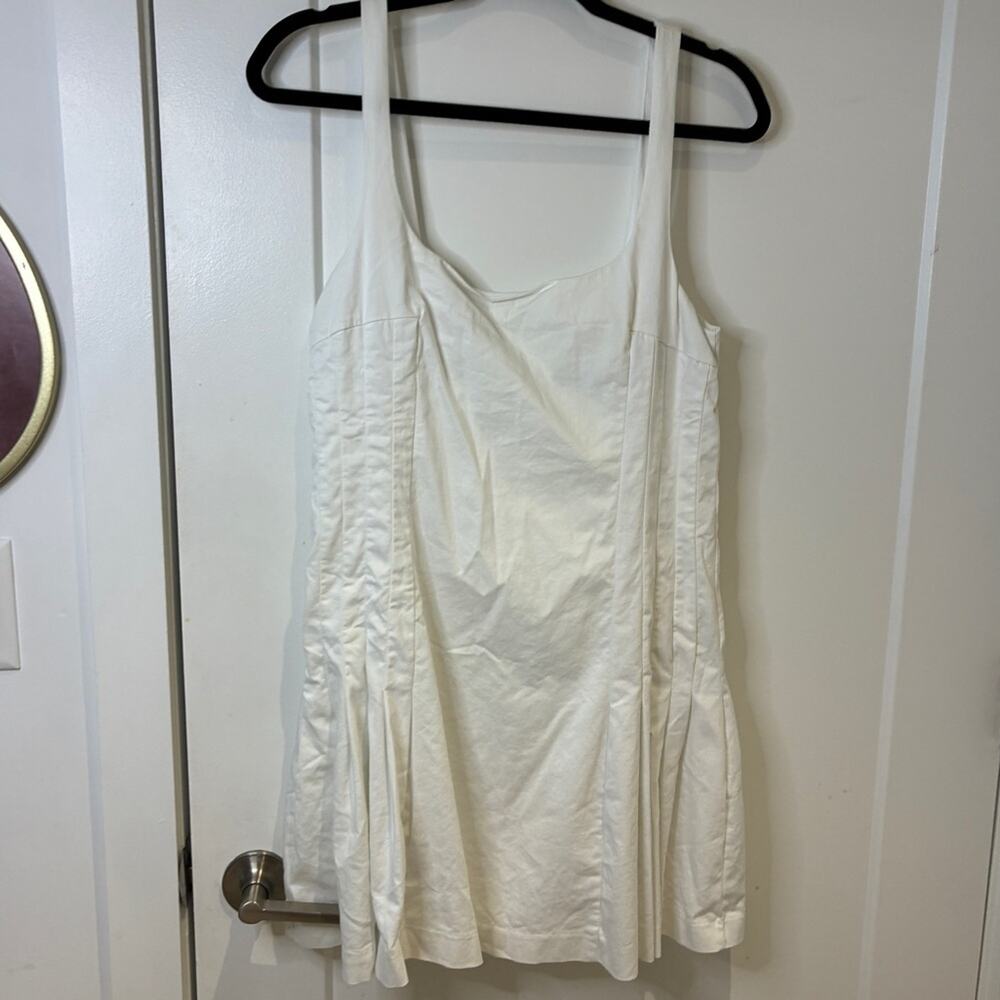 Zara White Sleeveless Mini Dress
